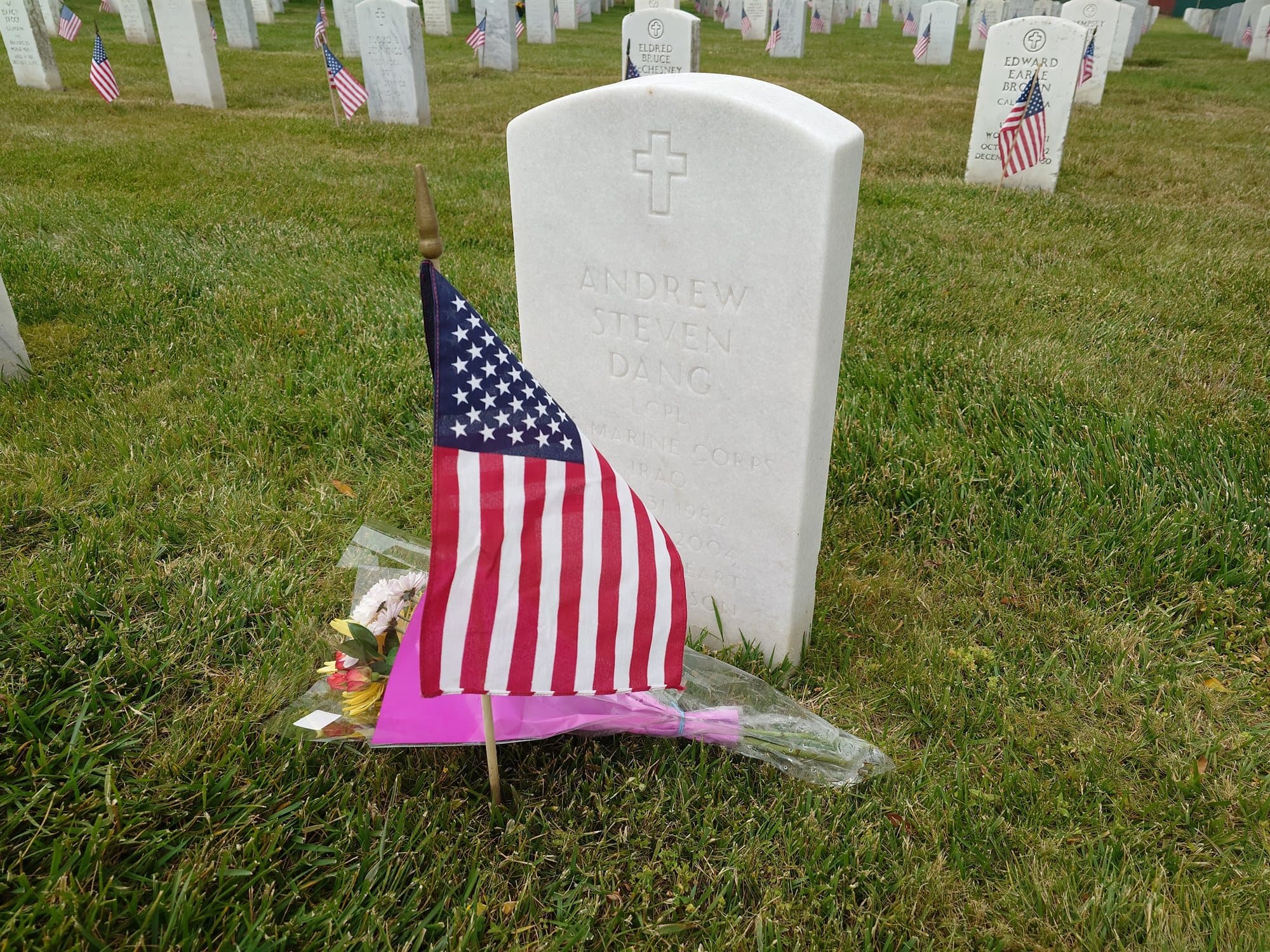 The grave of Andrew Dang
